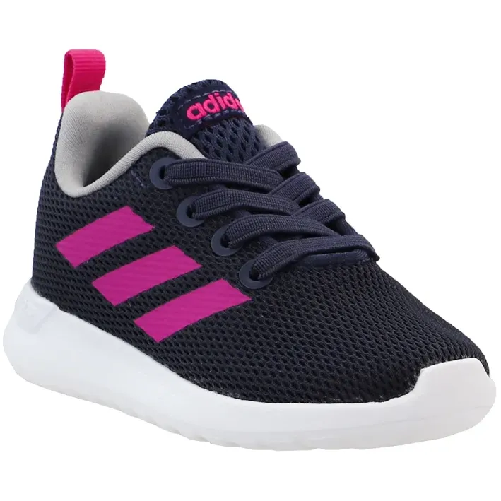 Adidas Kid's Lite Racer CLN Shoes - Blue / Pink / White