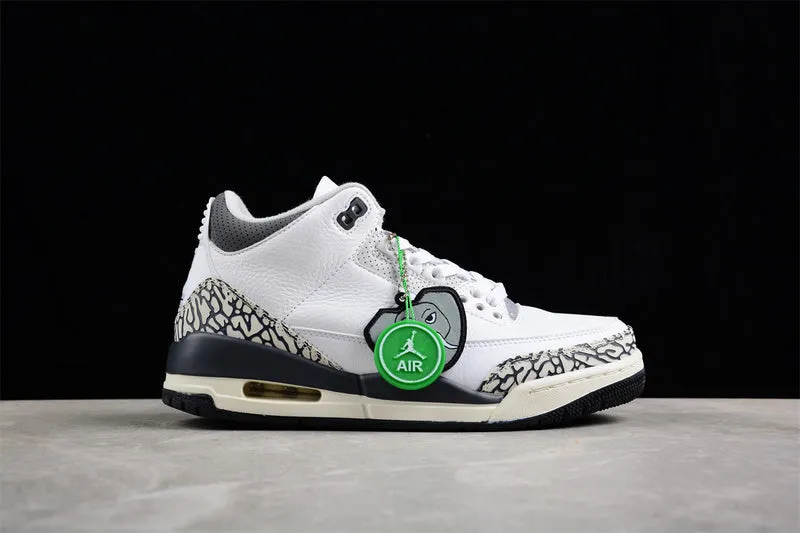 AIR JORDAN 3 RETRO GS WHITE/BLACK/IRON/LIGHT ASH GREY/SAIL/CEMENT GREY