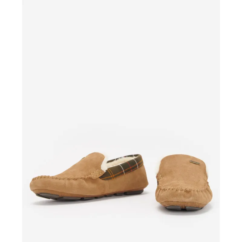 Barbour Monty Mens Slipper - Camel Suede