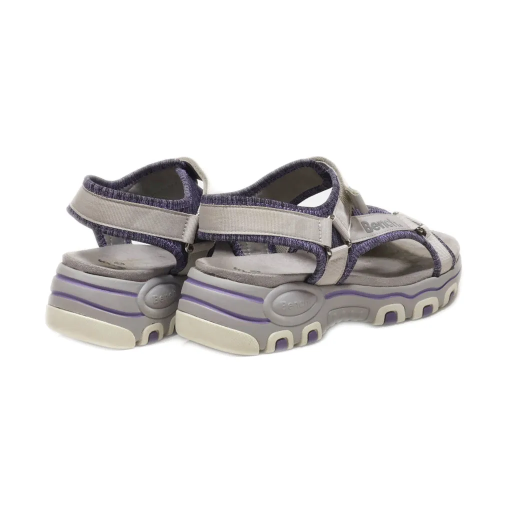 Bench. Platform Sandals Canvas Grey Colour For Women