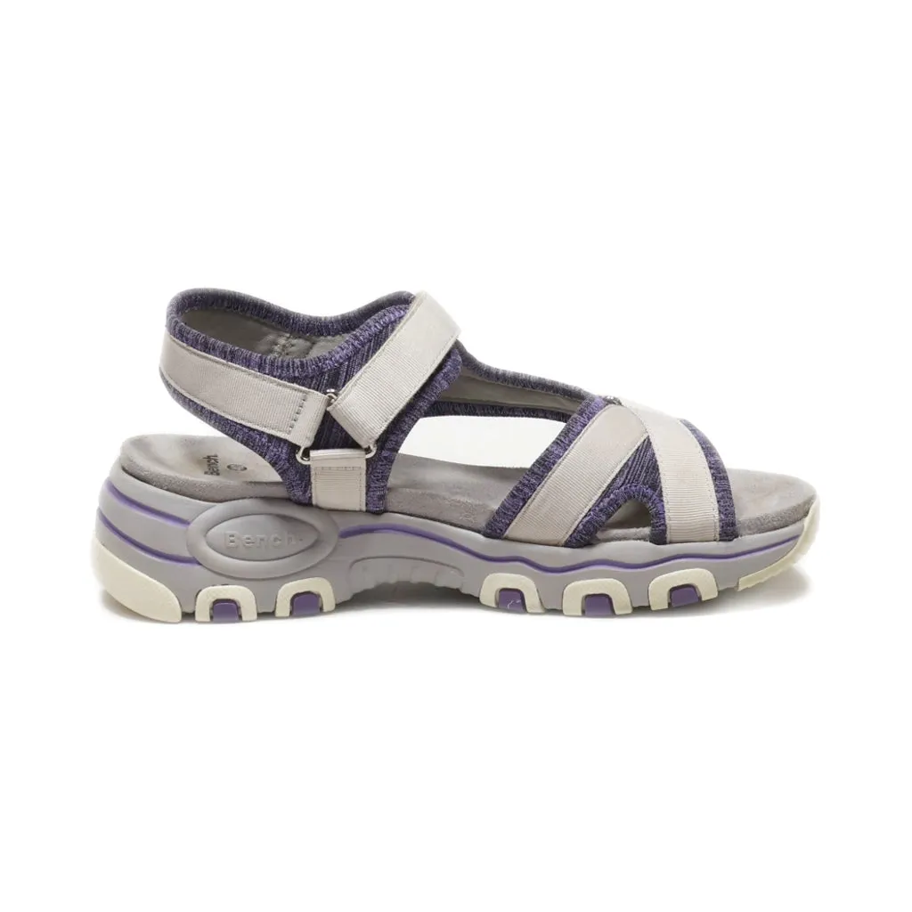 Bench. Platform Sandals Canvas Grey Colour For Women