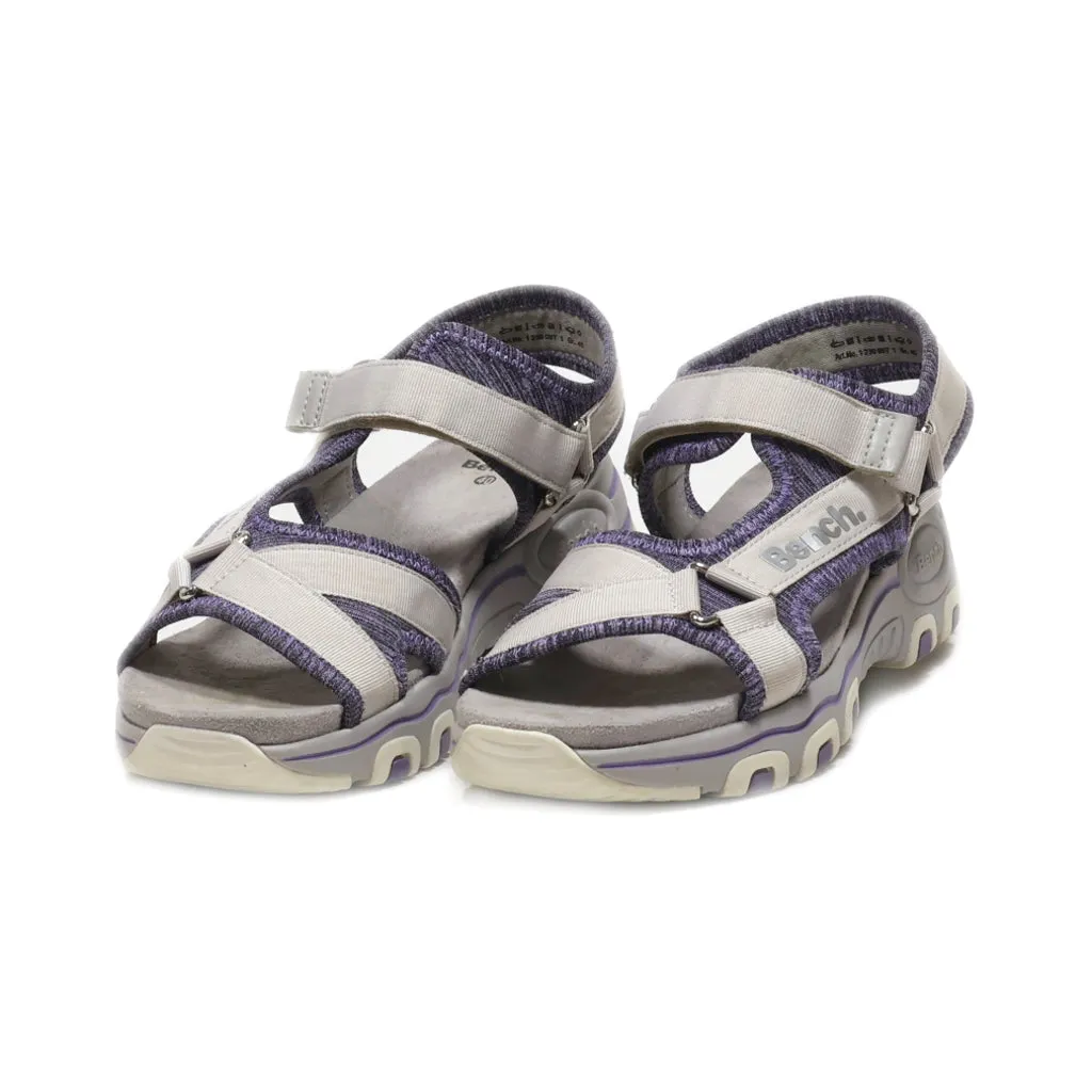 Bench. Platform Sandals Canvas Grey Colour For Women