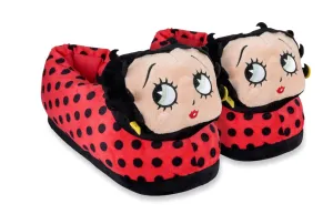 Betty Boop, Fun Indoor Novelty Slippers, Big Fuzzy Cozy