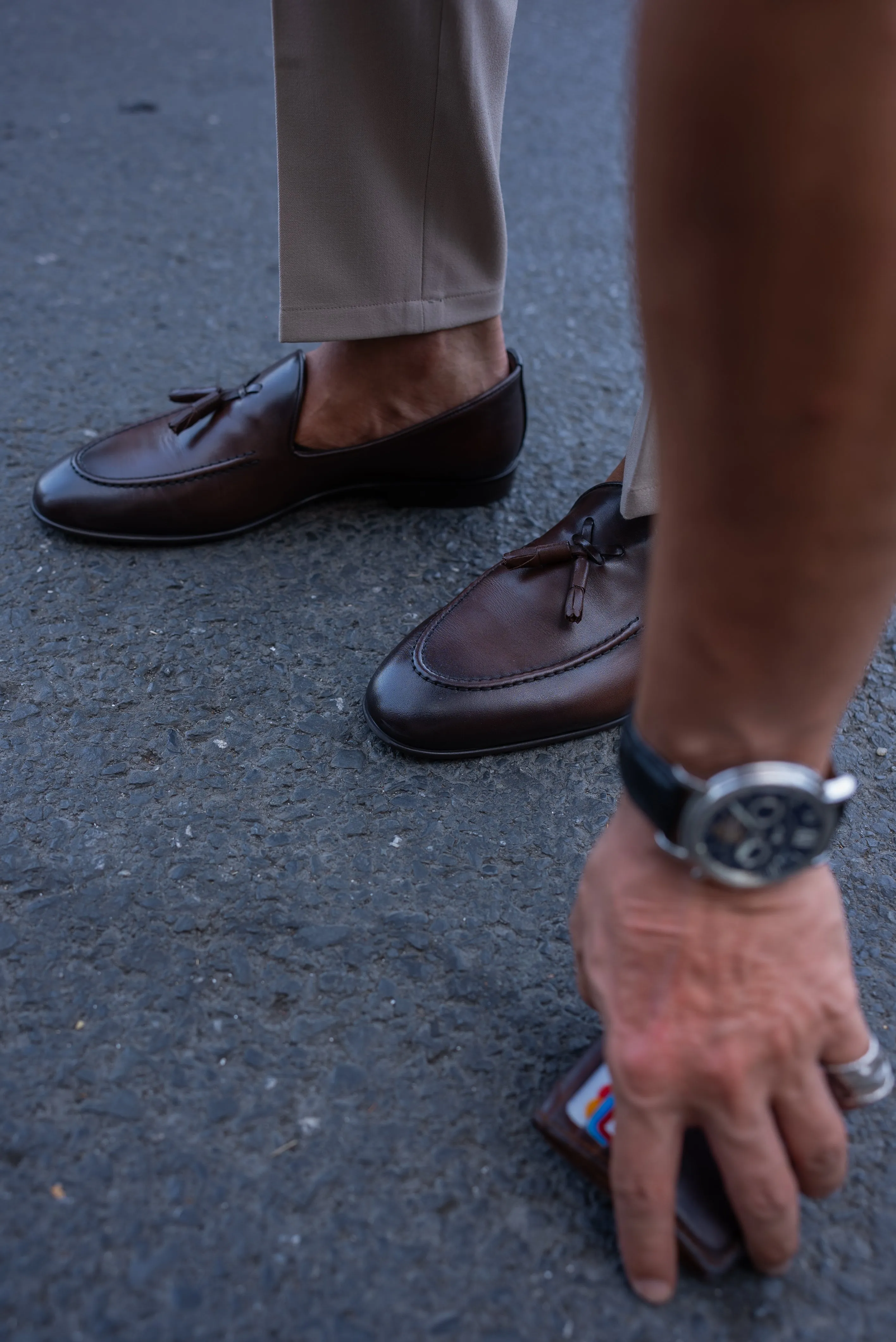 Brabion Bravo Brown Tassel Loafers - Elegant Leather Footwear