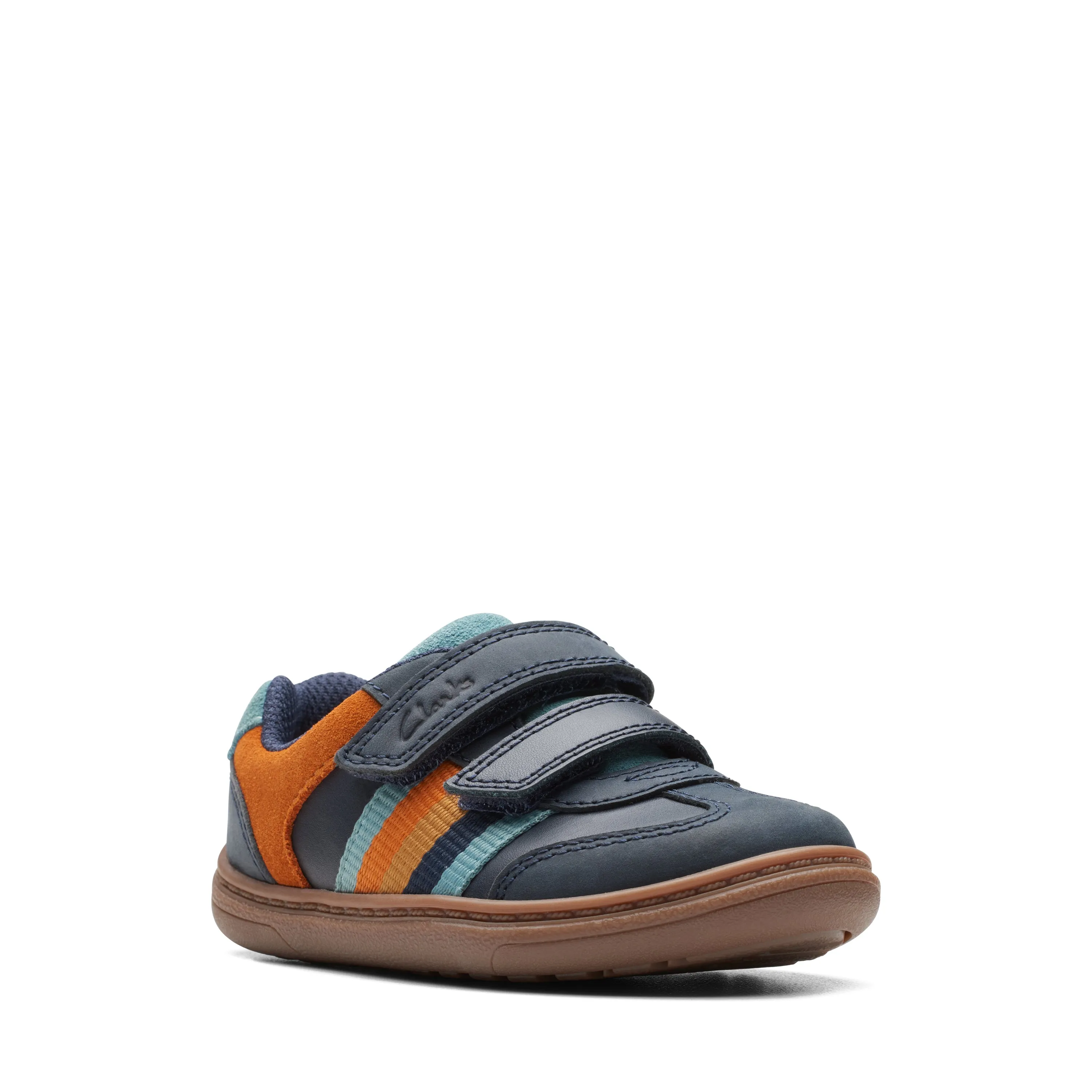 Clarks Boys Shoe Flash Den T Navy Combi