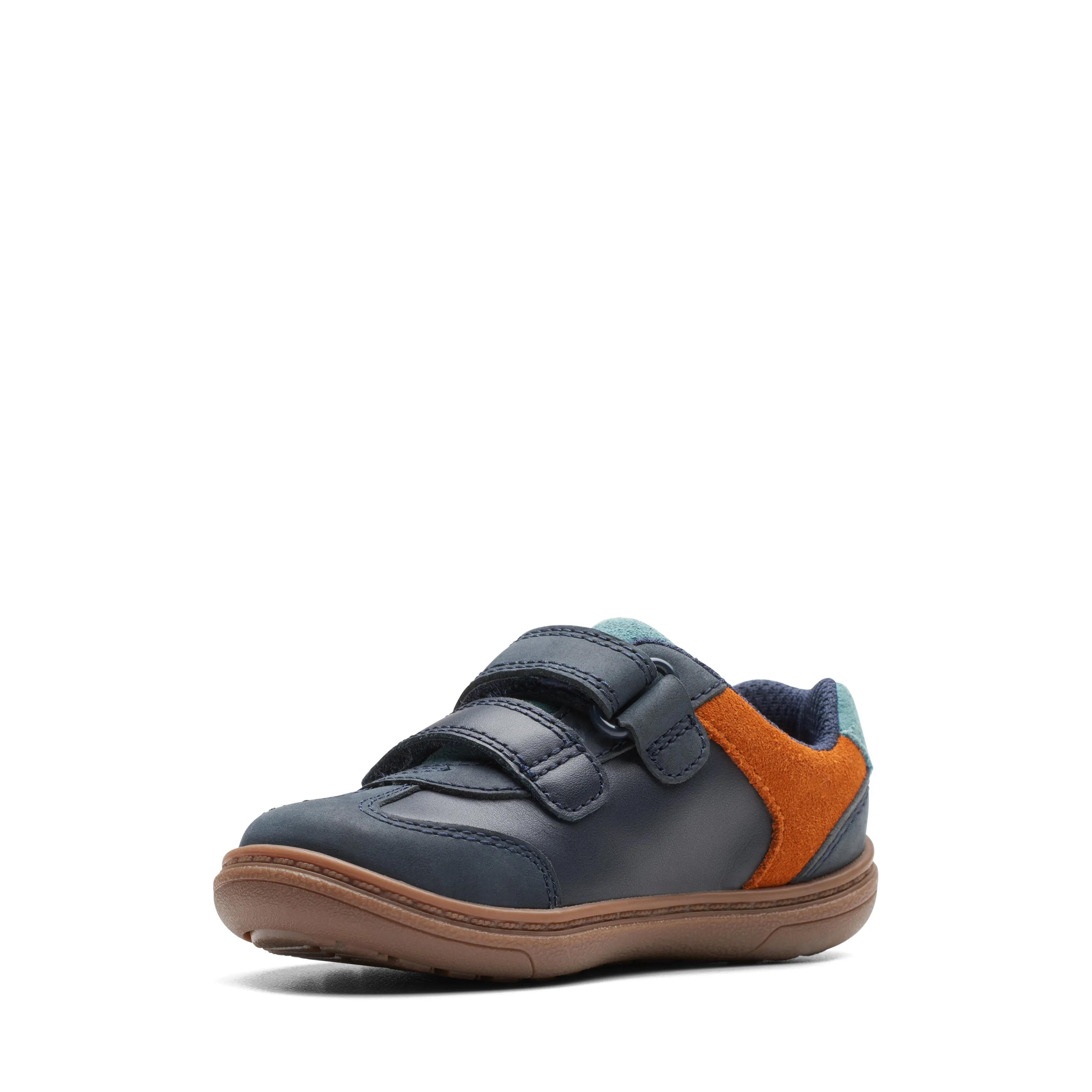 Clarks Boys Shoe Flash Den T Navy Combi