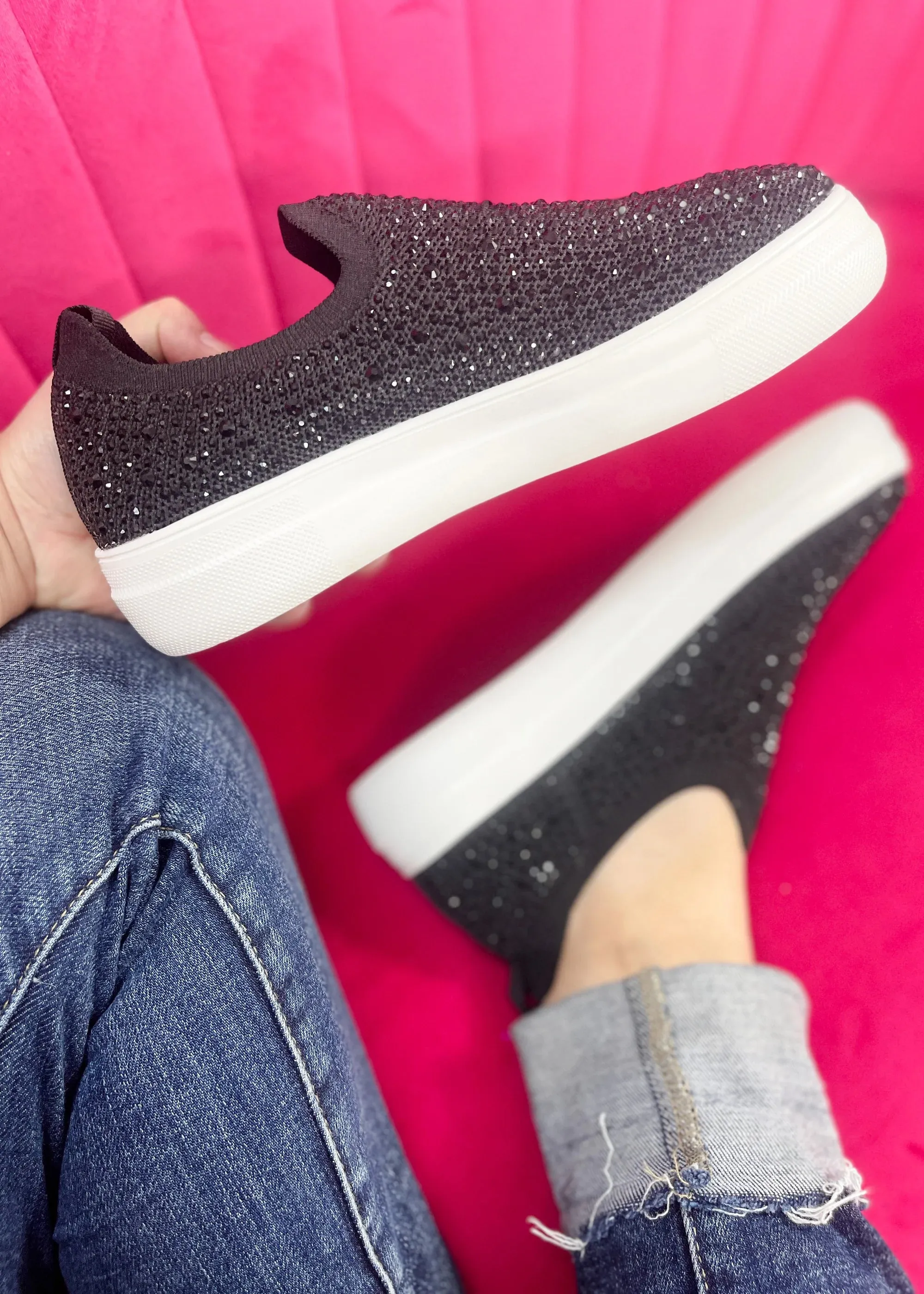 CORKYS Rhinestone Slip-on Sneakers