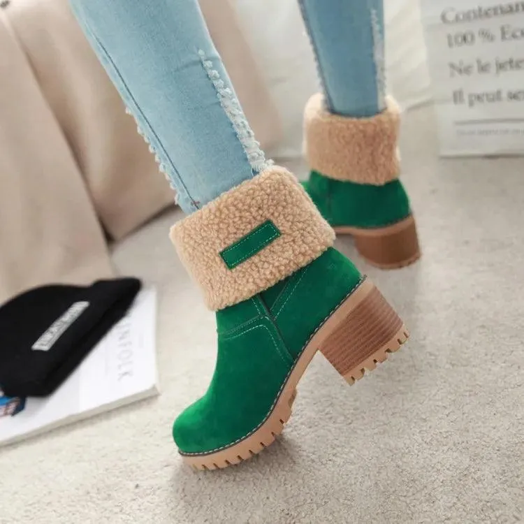 COZY CHIC WINTER BLISS FAUX FUR SNOW BOOTS