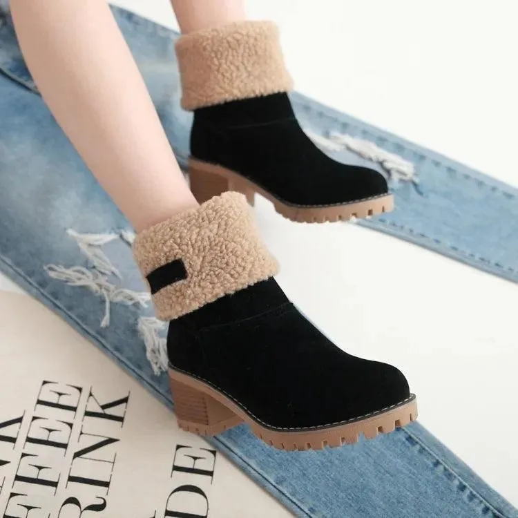 COZY CHIC WINTER BLISS FAUX FUR SNOW BOOTS