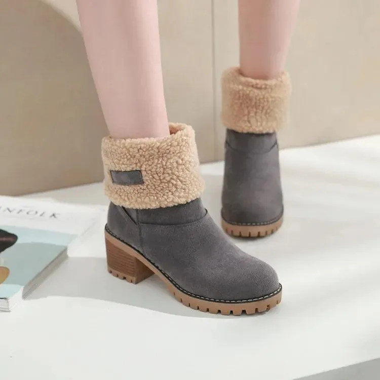 COZY CHIC WINTER BLISS FAUX FUR SNOW BOOTS