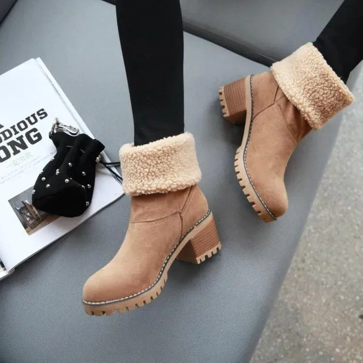 COZY CHIC WINTER BLISS FAUX FUR SNOW BOOTS