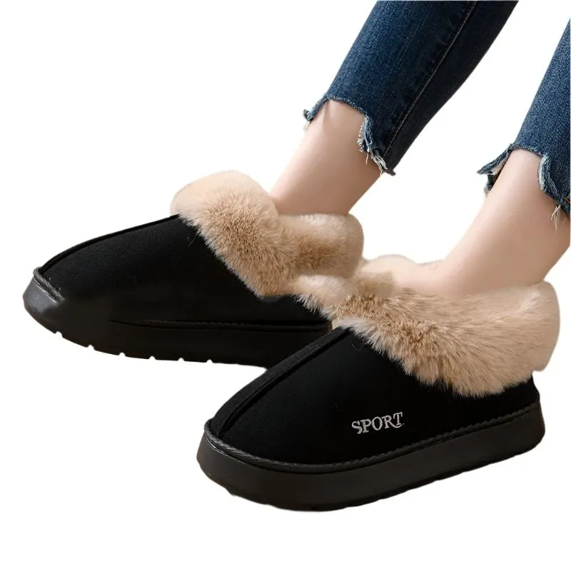 Cozy Non-Slip Comfortable Indoor Faux Fur Slippers For Women