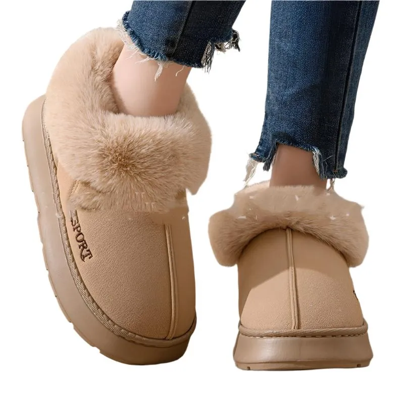 Cozy Non-Slip Comfortable Indoor Faux Fur Slippers For Women