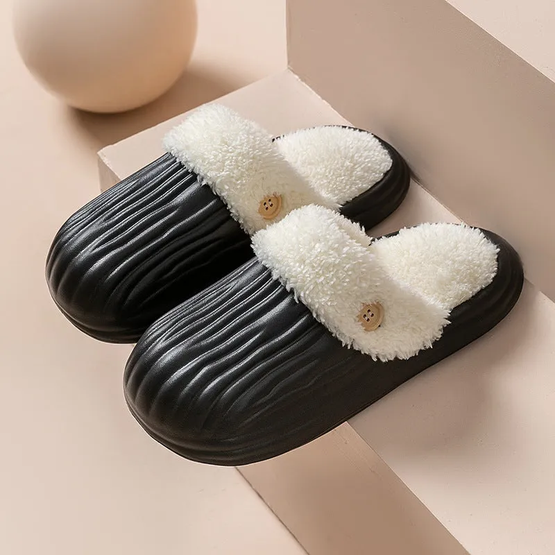 CozySwap:  Indoor-Outdoor Slippers with Detachable Fur