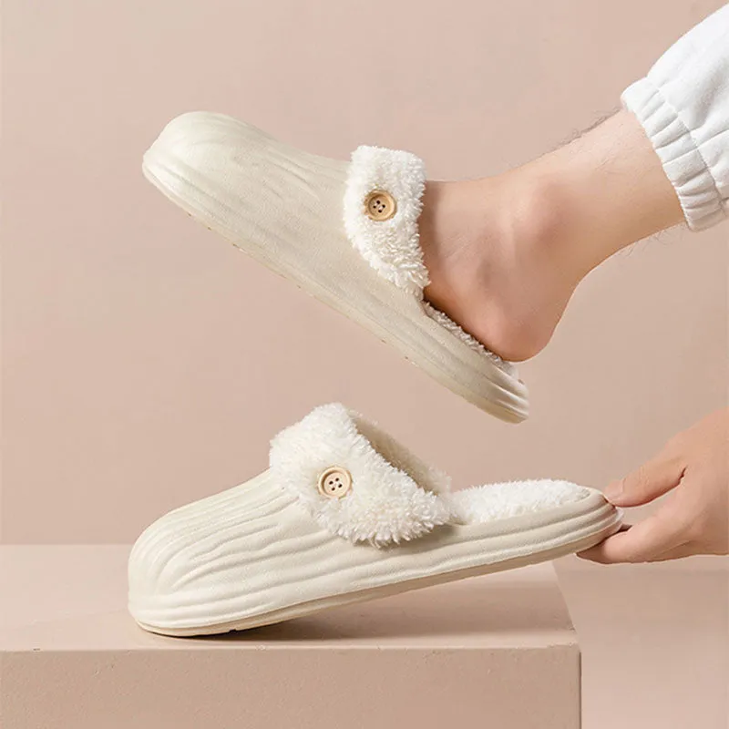 CozySwap:  Indoor-Outdoor Slippers with Detachable Fur