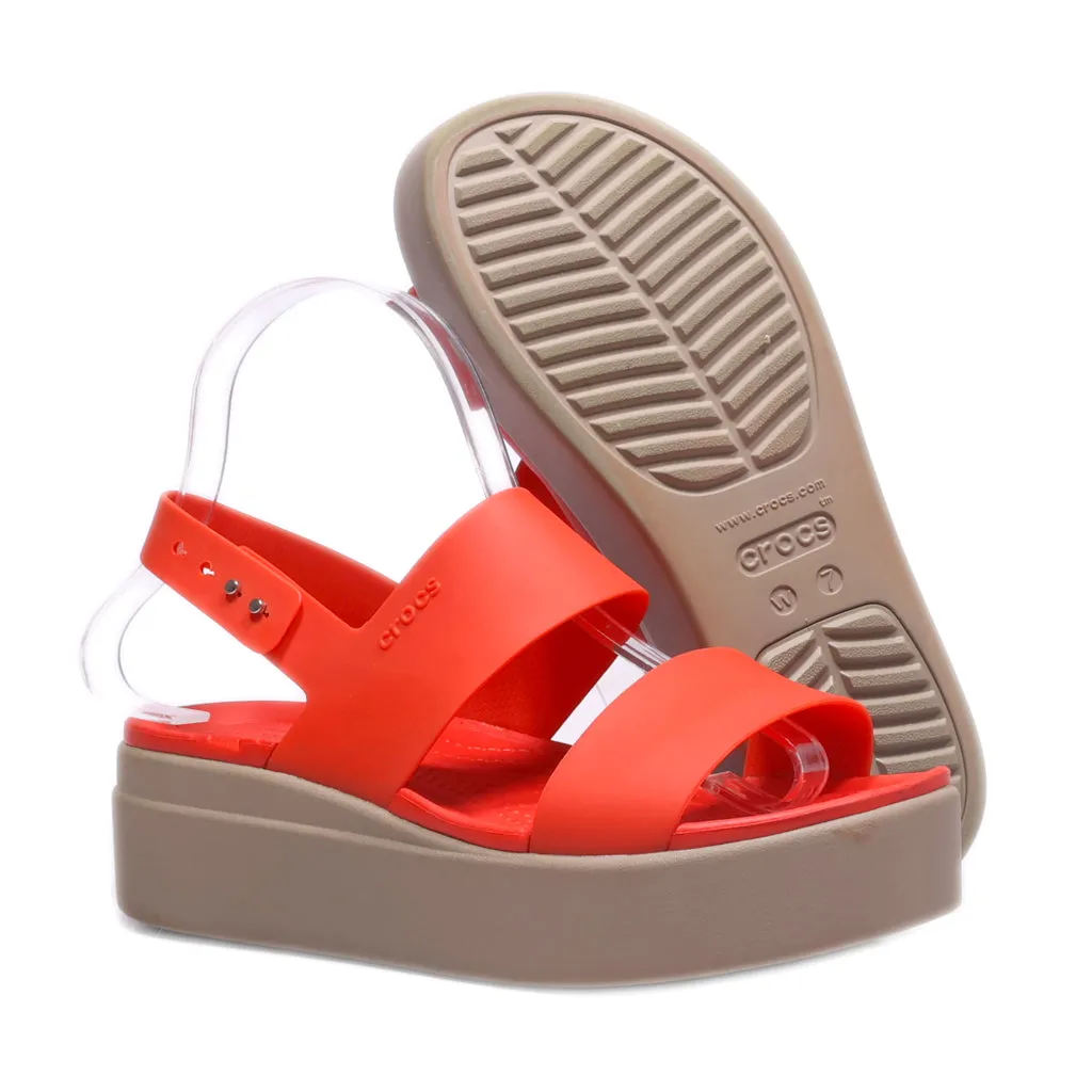 Crocs Platform Sandals Eva Red Colour For Women