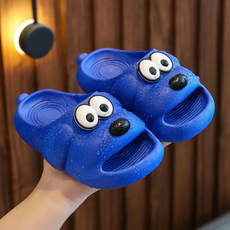 Cute Cartoon Dog Slippers for Kids - Anti-Slip Indoor & Outdoor Sandals