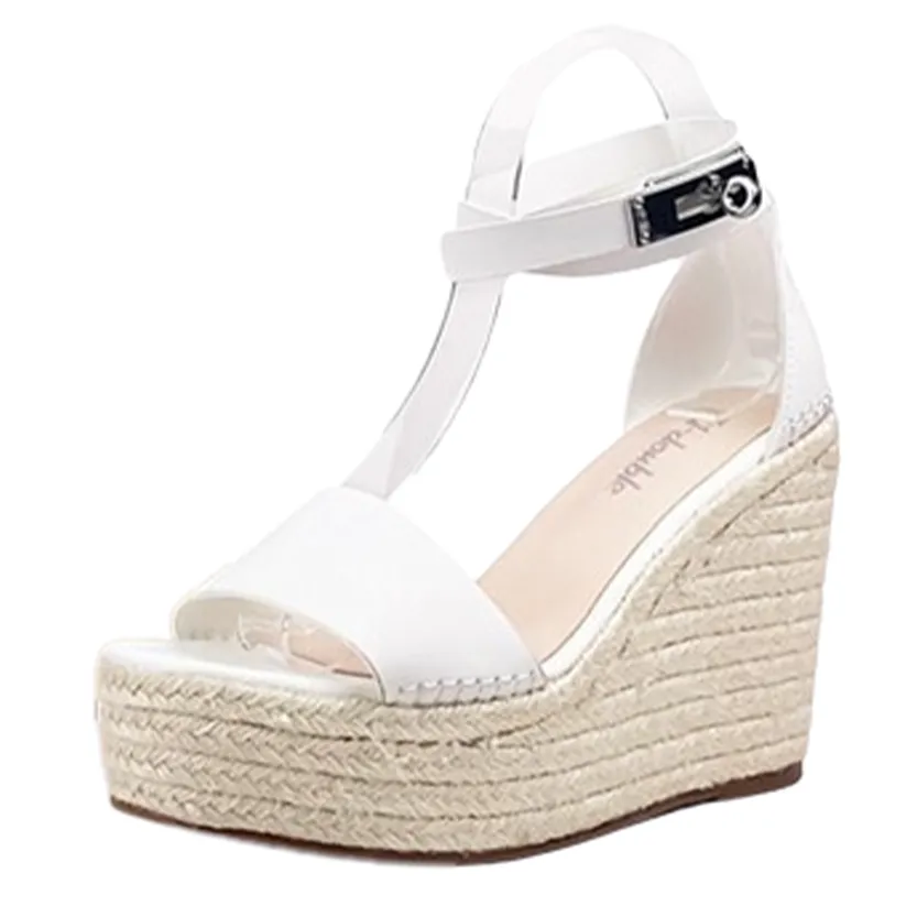 Funki Buys | Shoes | Women's Genuine Leather Wedge Sandals