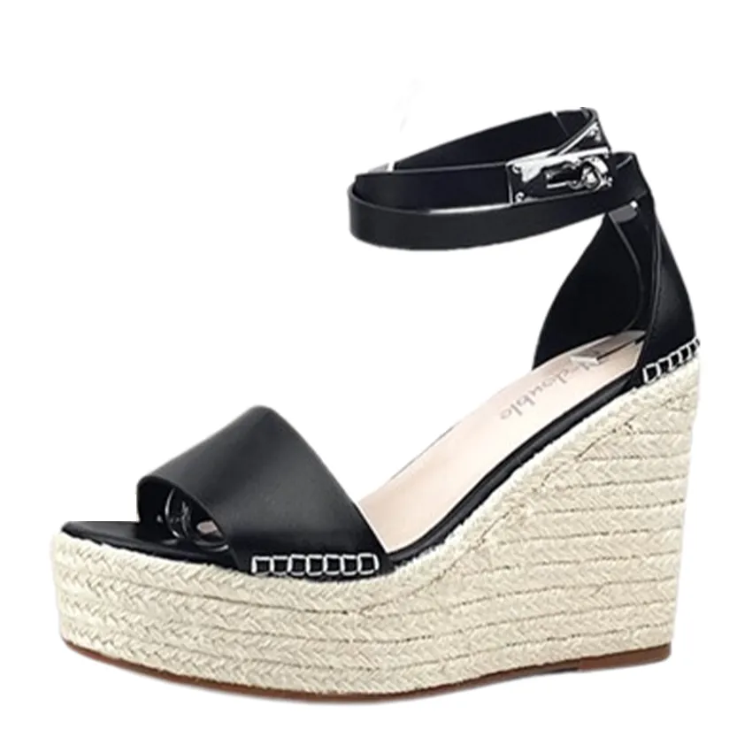 Funki Buys | Shoes | Women's Genuine Leather Wedge Sandals