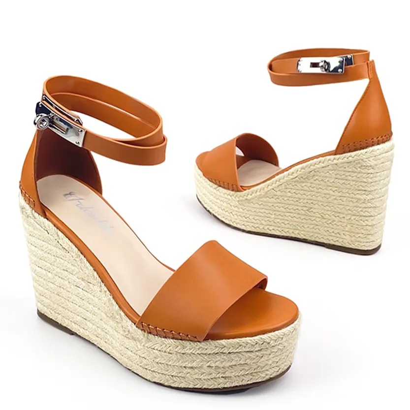 Funki Buys | Shoes | Women's Genuine Leather Wedge Sandals