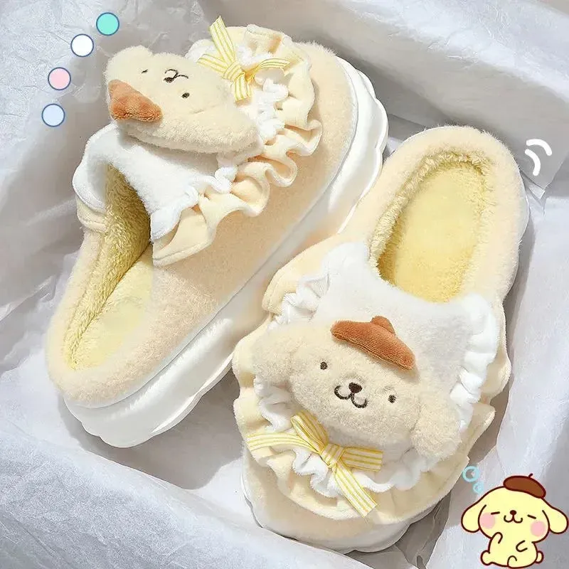 Fuzzy Friends Kawaii Slippers