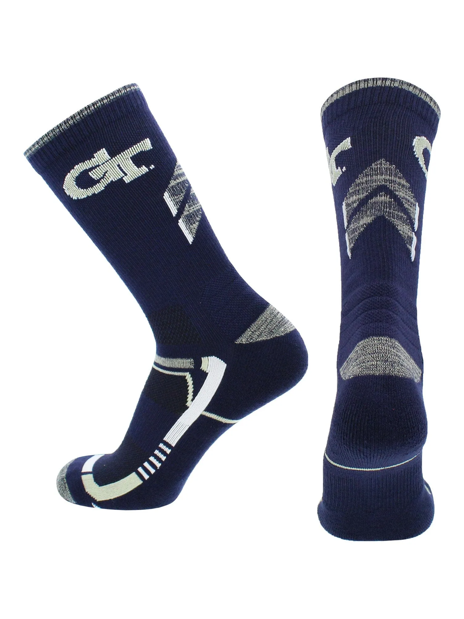 Georgia Tech Yellow Jackets Socks Georgia Tech University Yellow Jackets Champion Crew Socks