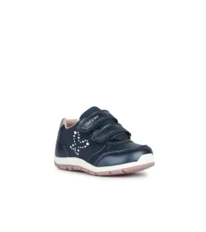 Geox Navy Infant Girls Runners B263YA