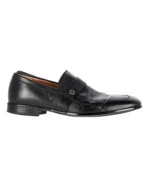 Gucci Interlocking G Loafers in Black Leather