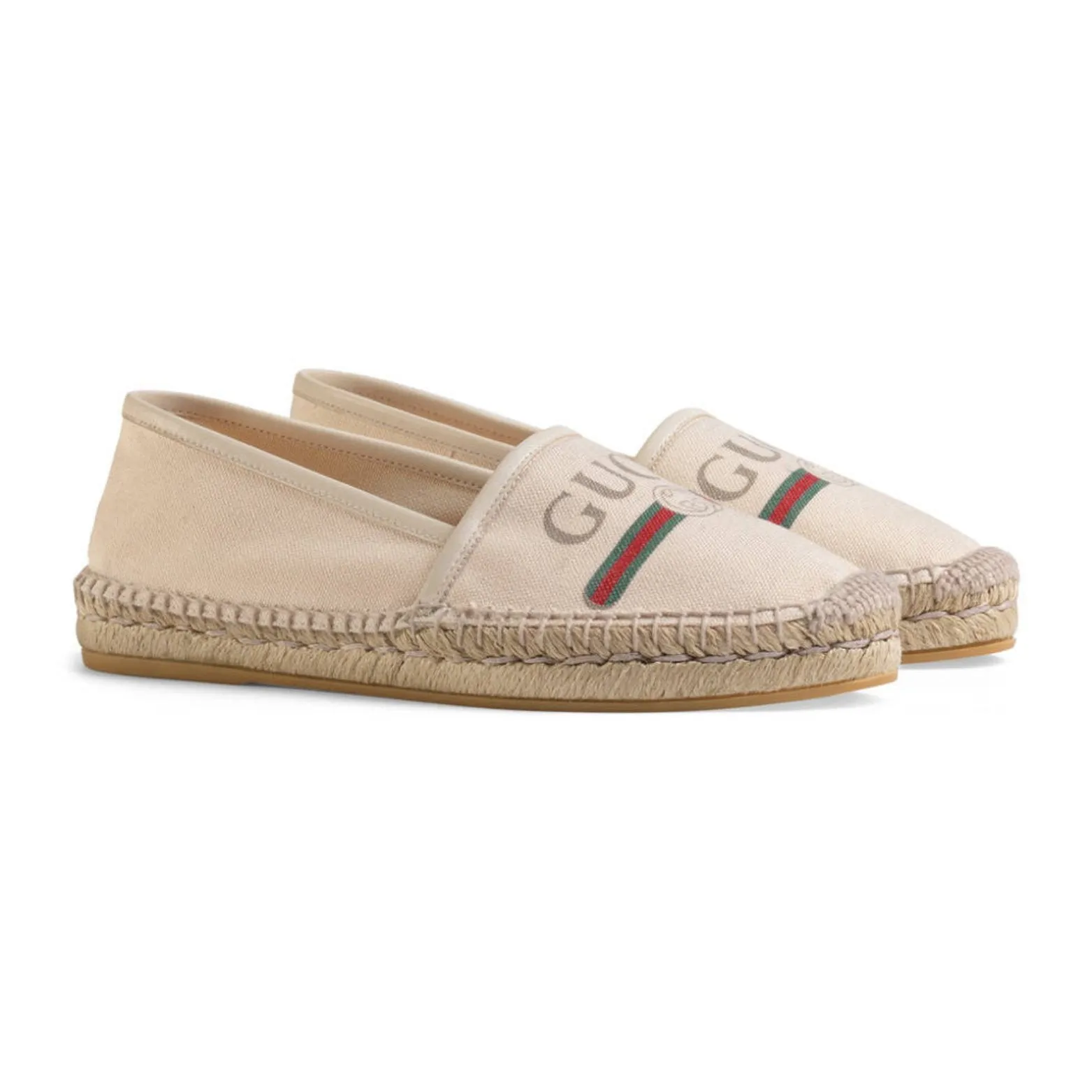 Gucci Logo Canvas Espadrille