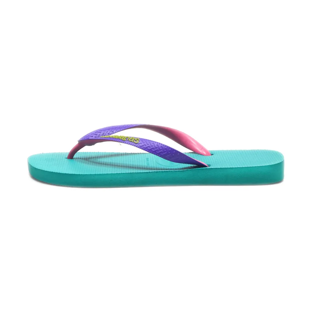 Havaianas Slippers Rubber Green Colour For Women