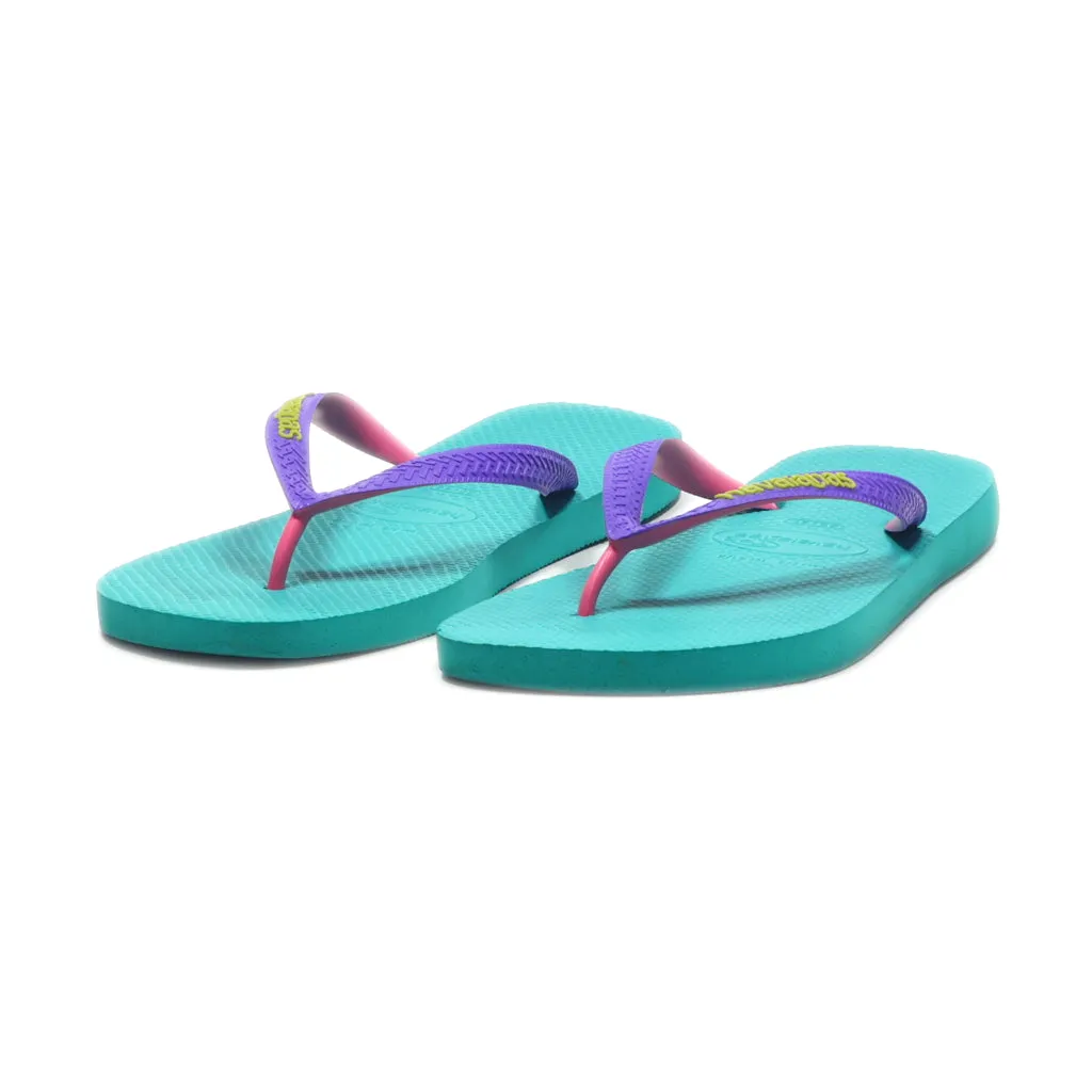 Havaianas Slippers Rubber Green Colour For Women