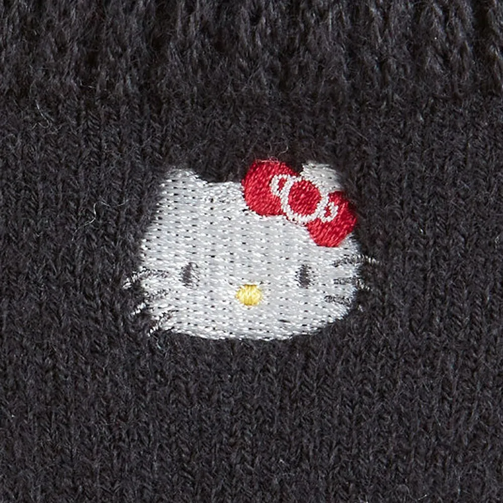 Hello Kitty Crew Embroidered Face Socks