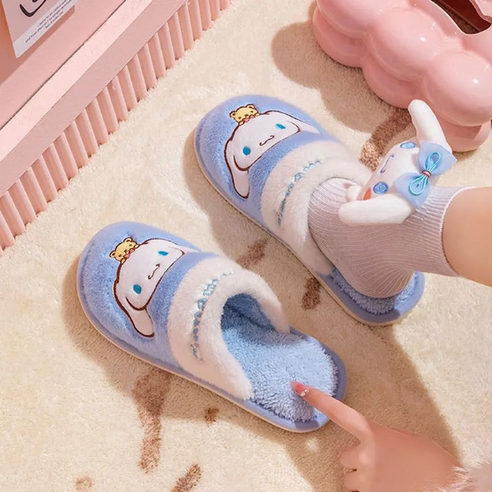 Hello Kitty Two Tone Fur Slippers