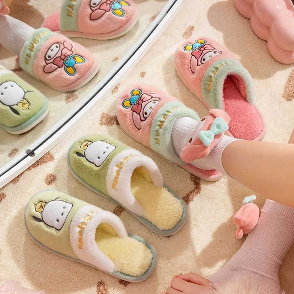 Hello Kitty Two Tone Fur Slippers