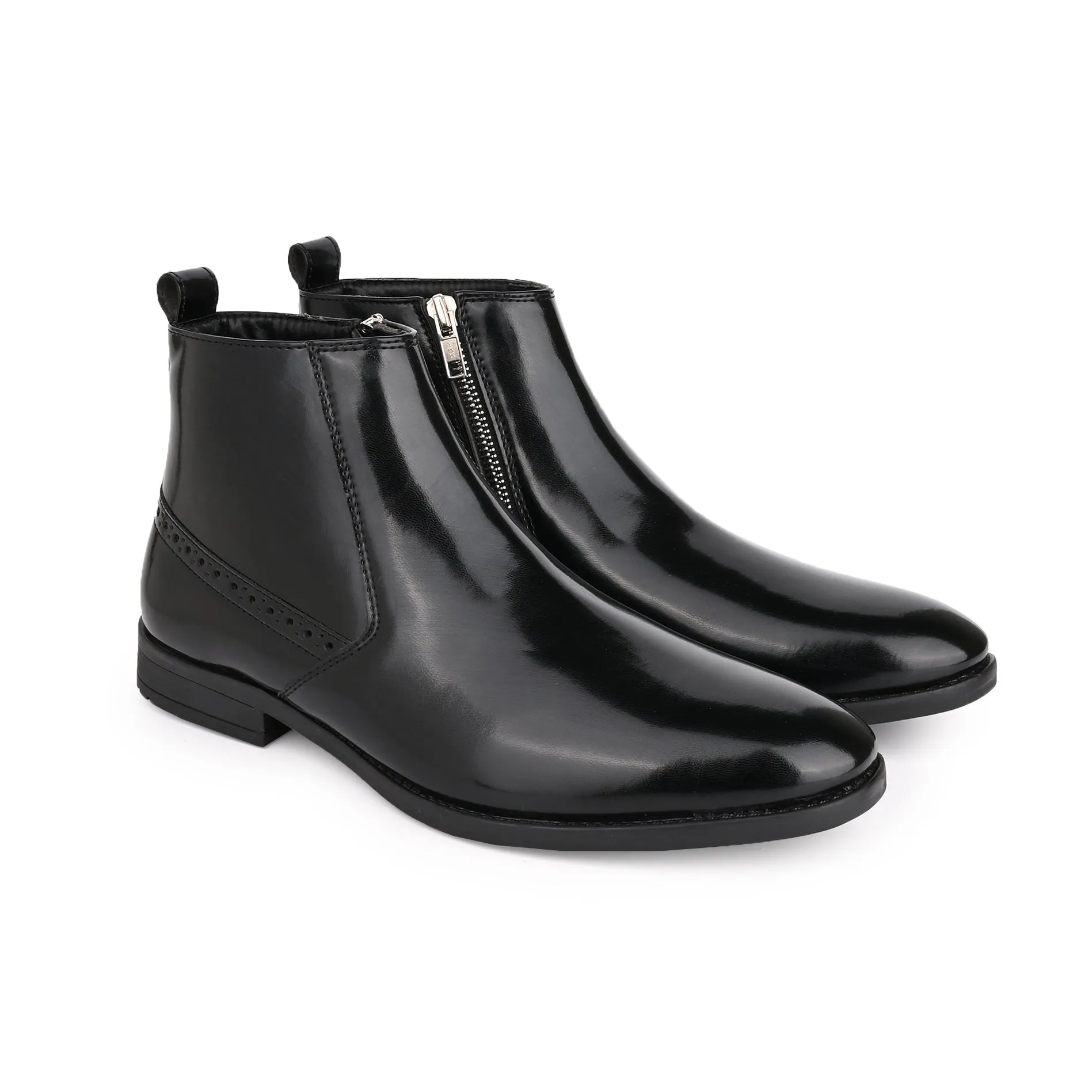 Hydes N Hues Men Black Semi-Formal Boots