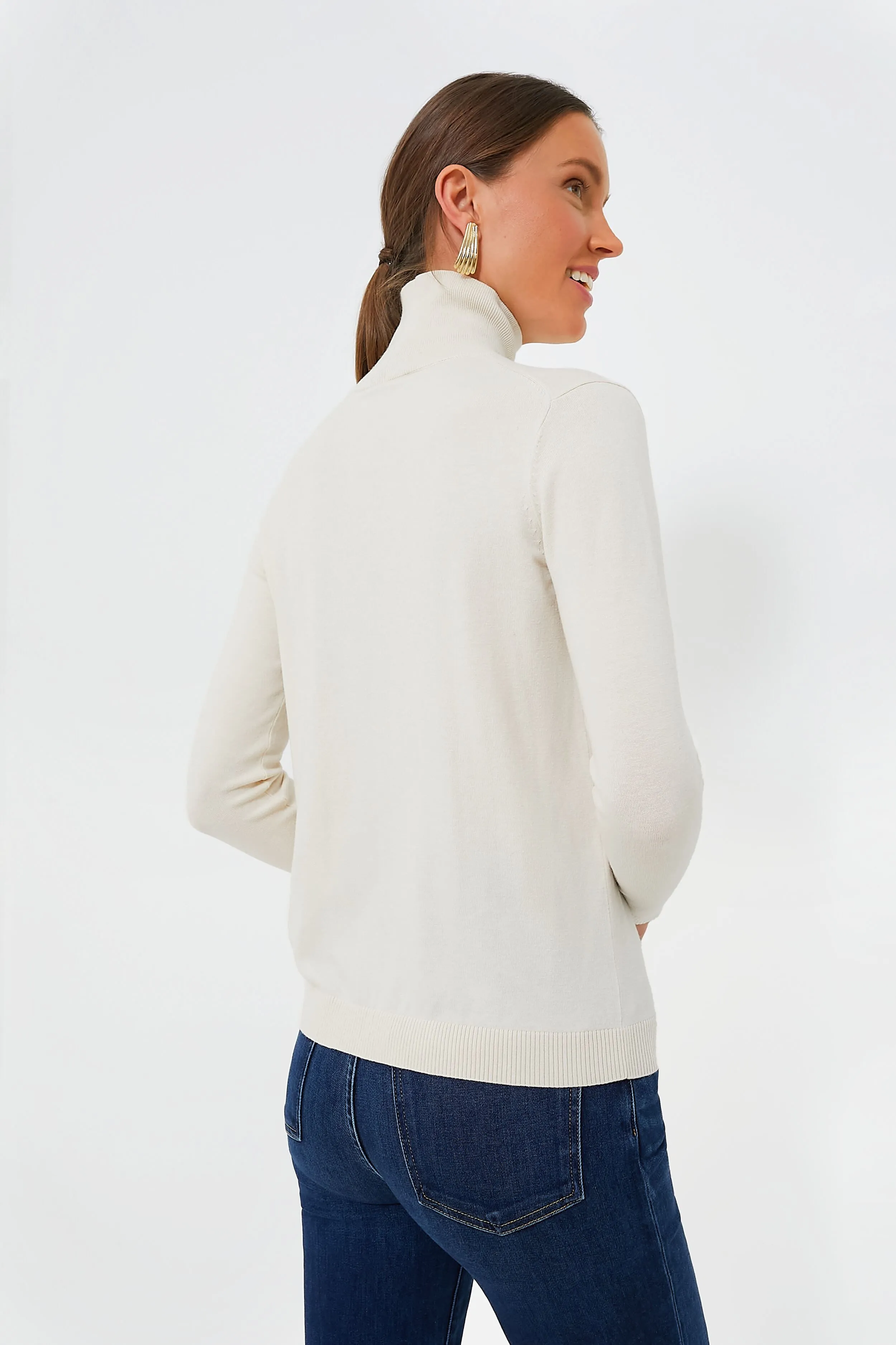 Ivory Kiku Turtleneck