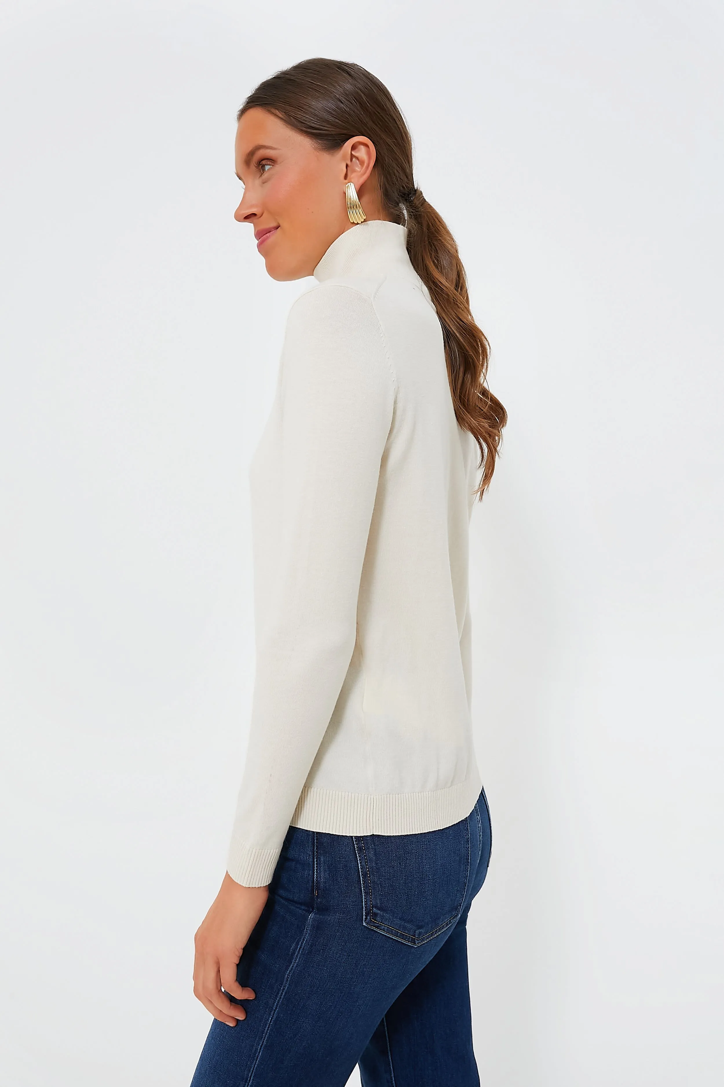 Ivory Kiku Turtleneck