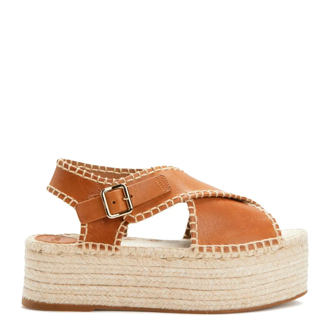 Lucinda Flatform Espadrille, Luminous Ochre