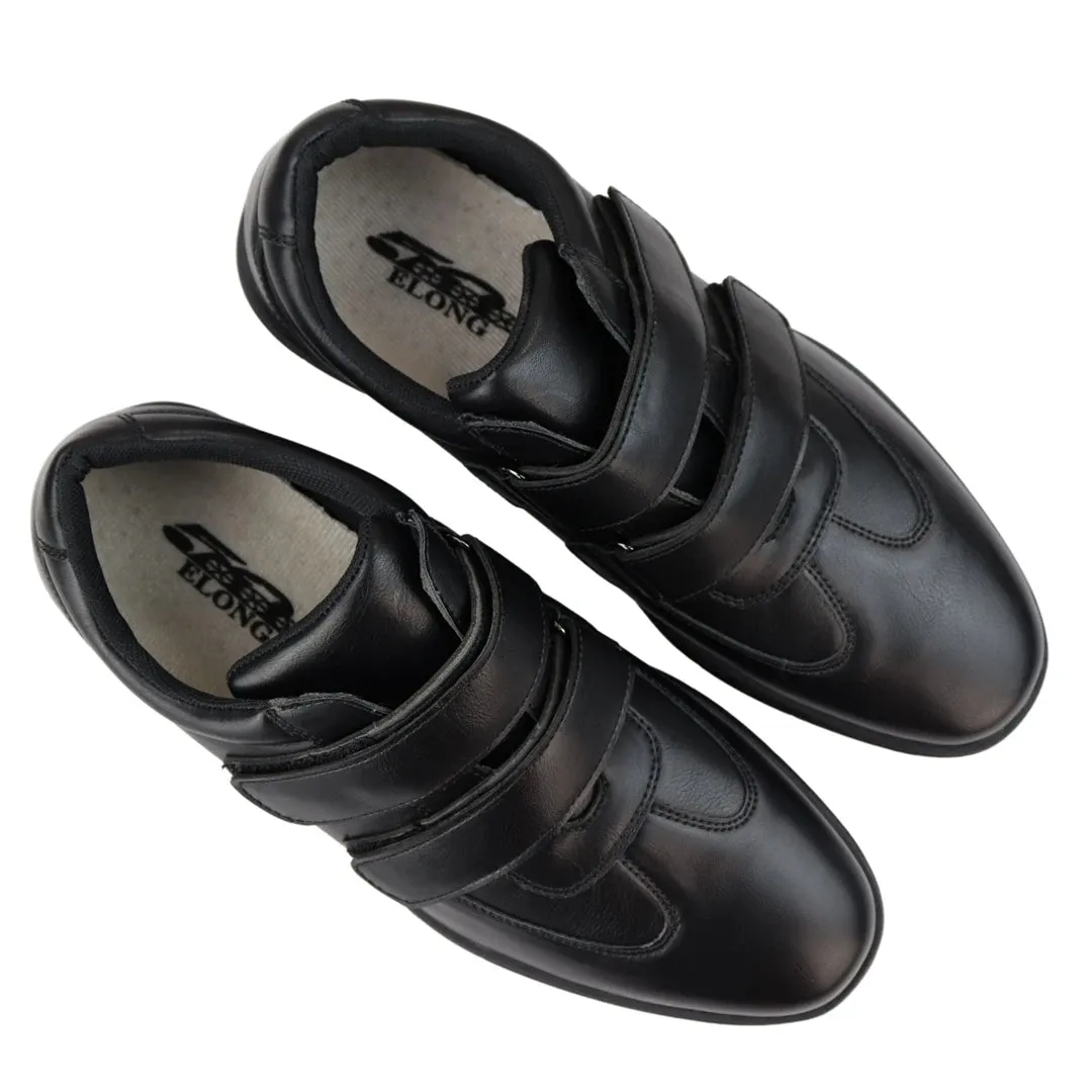 Mens Casual Strap Fastener Slip On Shoes Walking Sneakers