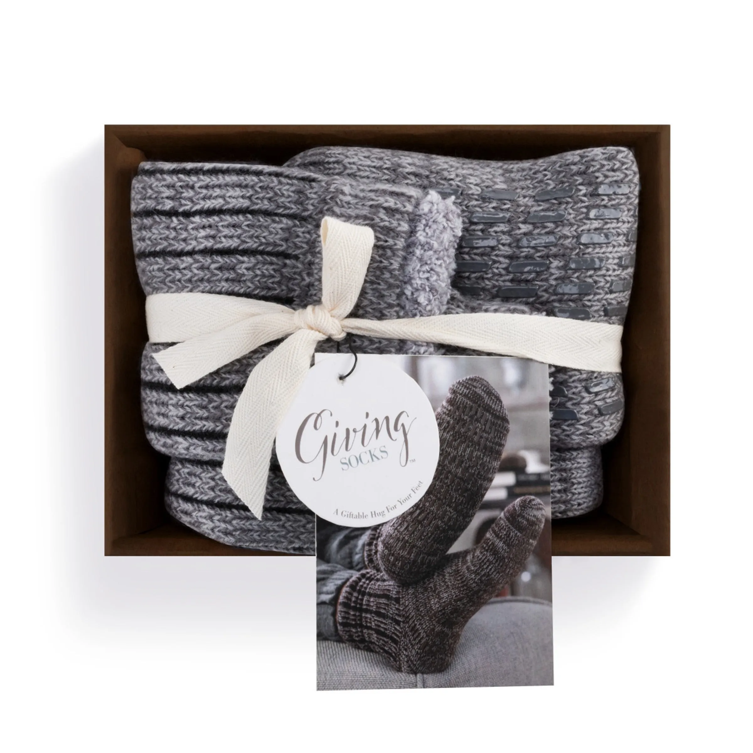 Mens Giving Socks - Gray