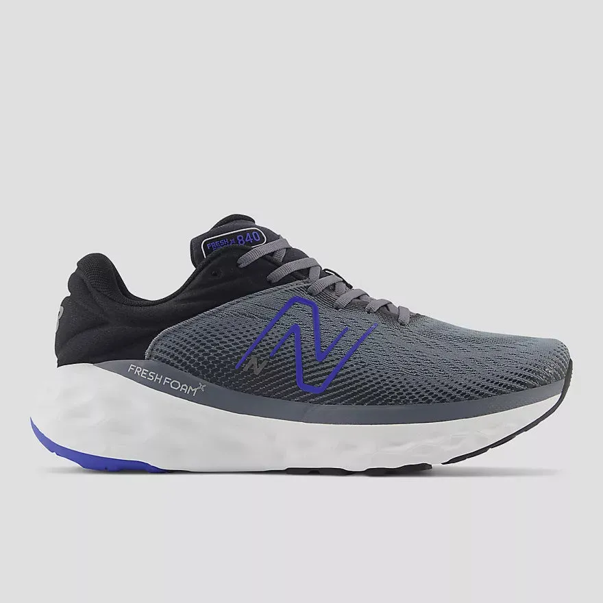 Mens New Balance Fresh Foam X 840 v1 Runner - M840FCB - Castlerock/Blue/Black