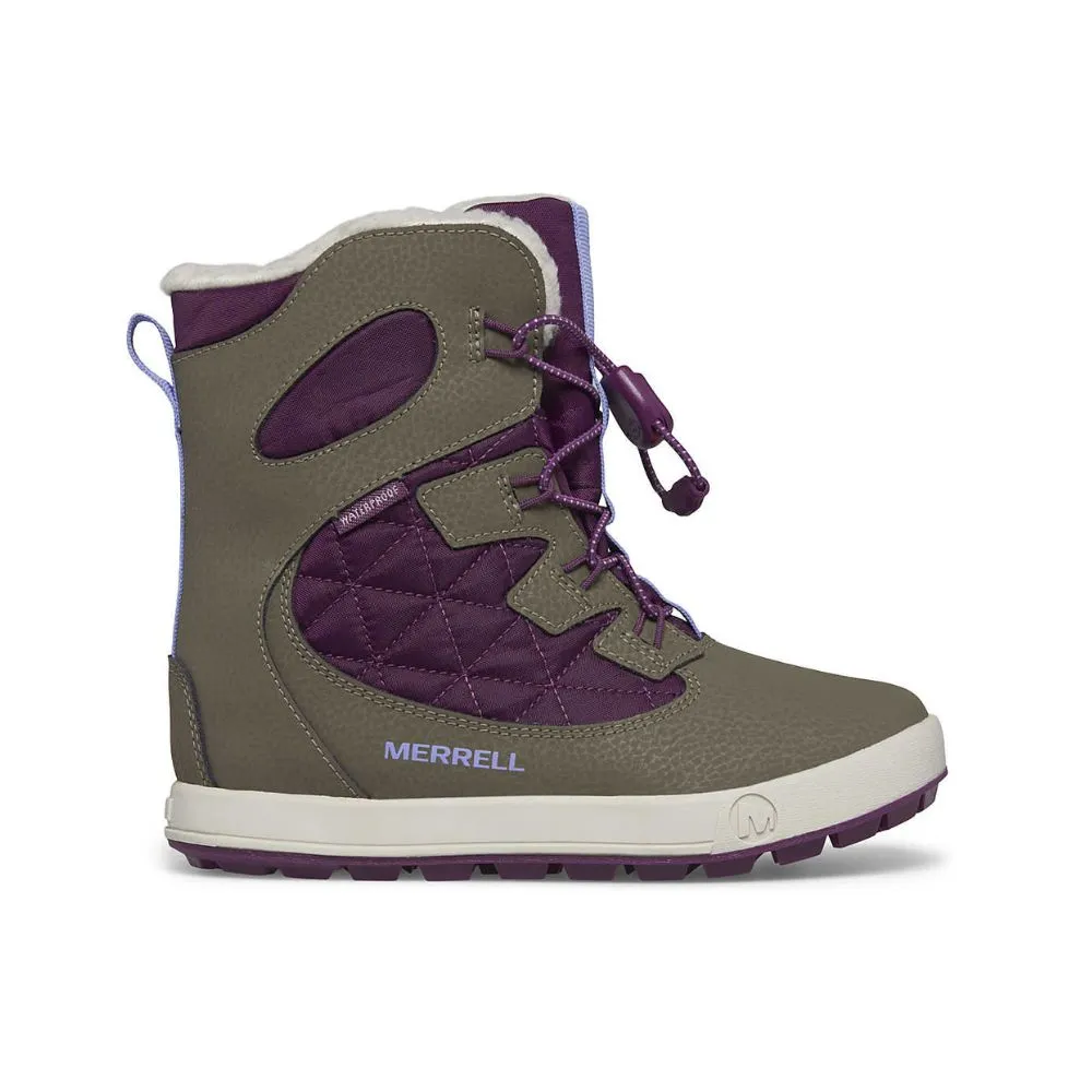 Merrell Snow Bank Kids Snow Boots - Truffle / Plum