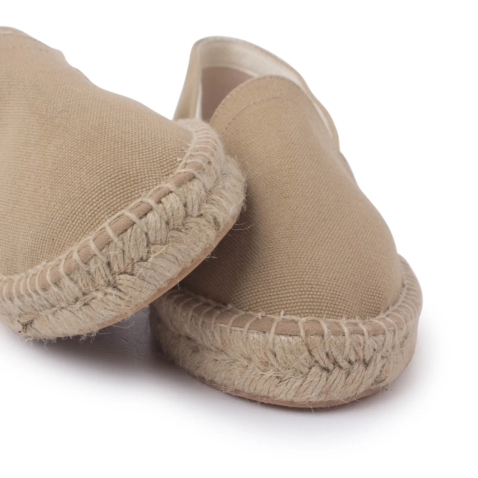 Mila Sustainable, Eco Friendly, Vegan Canvas Espadrille Flats - Sand