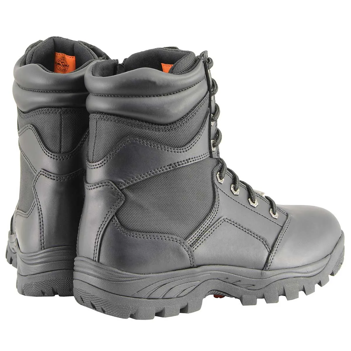 Milwaukee Leather MBM9135 Men’s Black Lace-Up Waterproof Swat Style-Tactical Motorcycle Boots