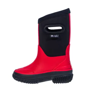 Neoprene Waterproof Winter Boots: Red