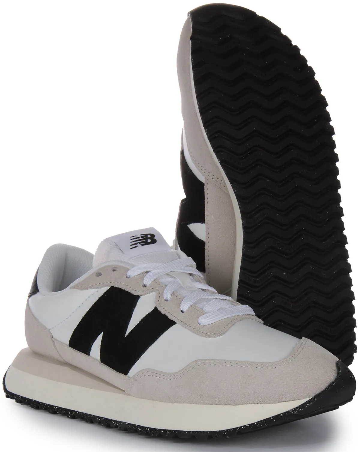 New Balance MS 237 SF In White Black For Women