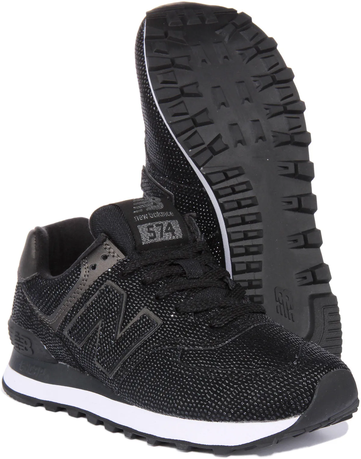 New Balance WL 574 KB2 In Black Rhinestones