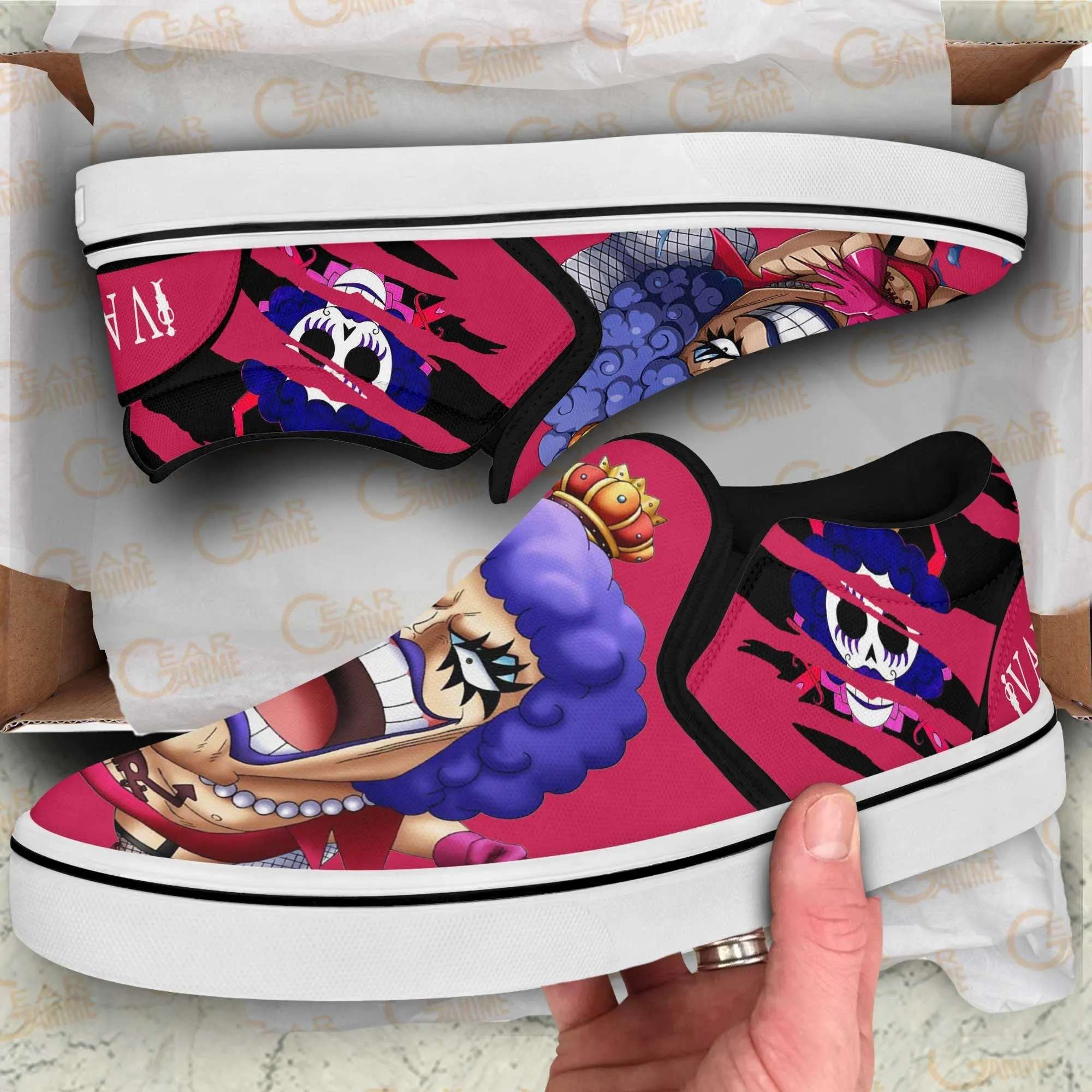 OP Ivankov Slip On Sneakers Custom Anime Shoes