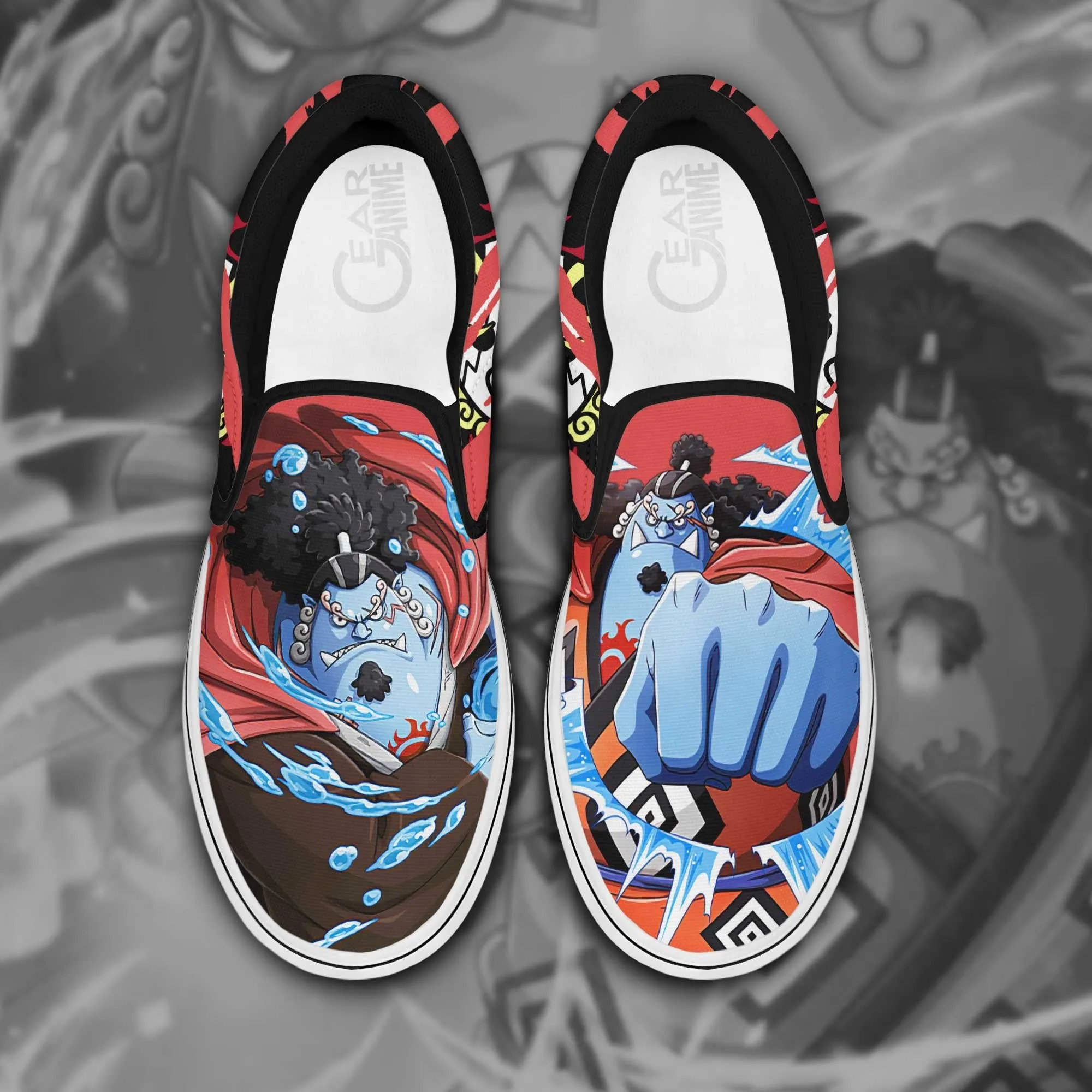 OP Jinbei Slip On Sneakers Custom Anime Shoes