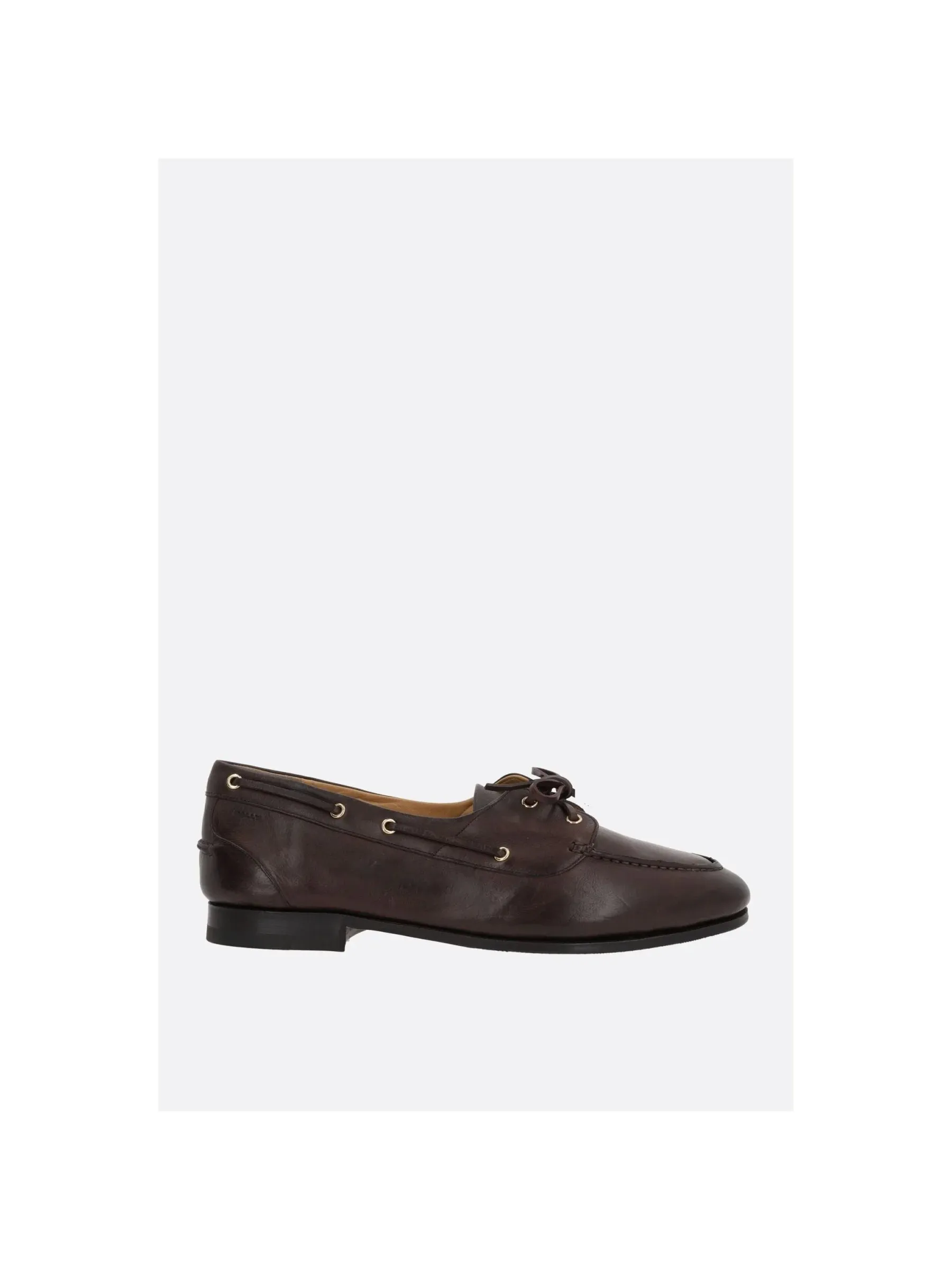 Pathy Laced Leather Loafers